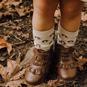 Brand new leather girls boots